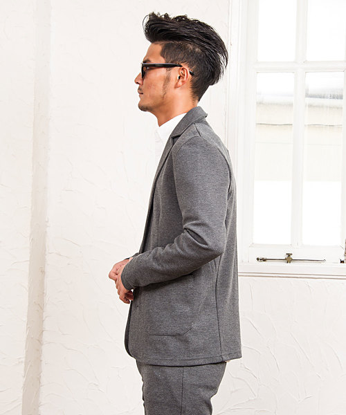 CavariA(キャバリア)の「『vicci/ヴィッチ』カルゼテーラードジャケット&パンツ【上下セットアップ】(セットアップ・メンズ・ブラック/チャコール/杢グレー/ネイビー・M/L/XL)」の13枚目の写真