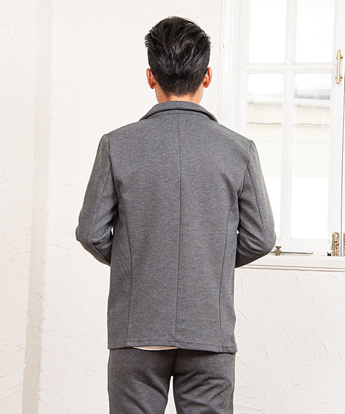 CavariA(キャバリア)の「『vicci/ヴィッチ』カルゼテーラードジャケット&パンツ【上下セットアップ】(セットアップ・メンズ・ブラック/チャコール/杢グレー/ネイビー・M/L/XL)」の12枚目の写真