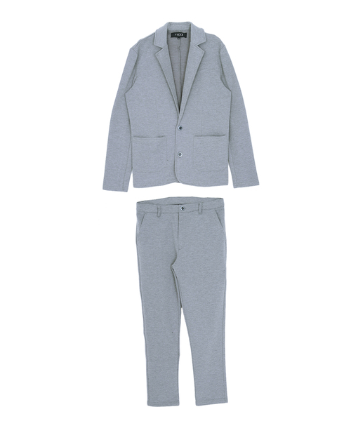 CavariA(キャバリア)の「『vicci/ヴィッチ』カルゼテーラードジャケット&パンツ【上下セットアップ】(セットアップ・メンズ・ブラック/チャコール/杢グレー/ネイビー・M/L/XL)」の8枚目の写真