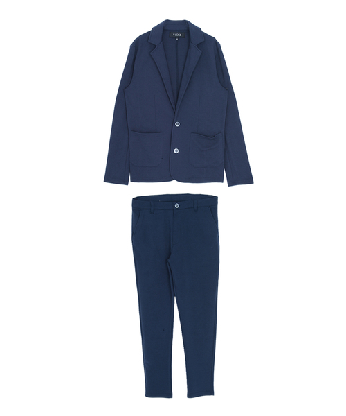 CavariA(キャバリア)の「『vicci/ヴィッチ』カルゼテーラードジャケット&パンツ【上下セットアップ】(セットアップ・メンズ・ブラック/チャコール/杢グレー/ネイビー・M/L/XL)」の6枚目の写真