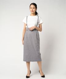 LOWRYS FARM | Ｃ／ＰＵチェックタイトミディスカート　784697 (スカート)