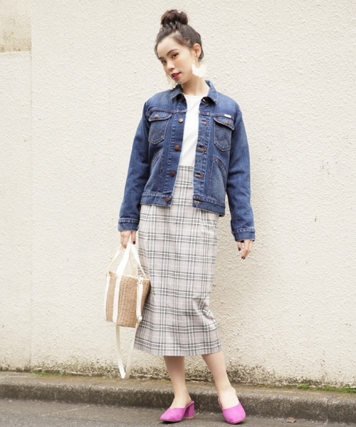 LOWRYS FARM(ローリーズファーム)の「C/PUチェックタイトミディスカート 784697 (スカート・レディース・グレー/チェック/ブルー/レッド・LARGE/MEDIUM)」の14枚目の写真