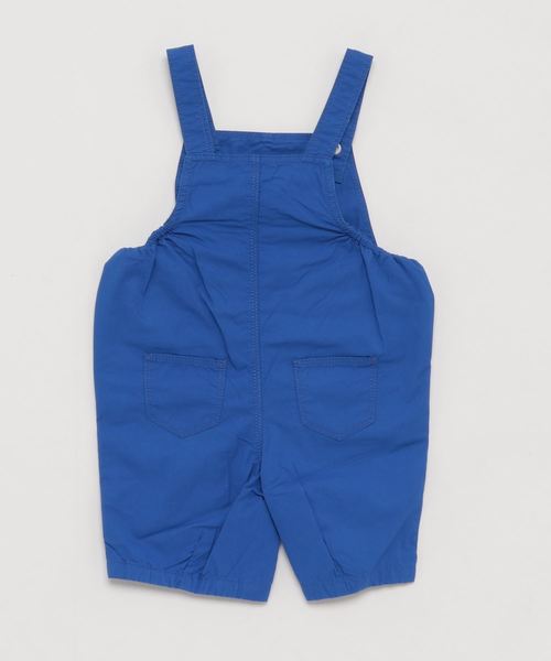 PETIT BATEAU（プチバトー）の「カラーショートサロペット（サロペット/オーバーオール・キッズ・ブルー・24MONTH/18MONTH）」の2枚目の写真