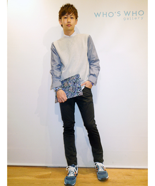 WHO'S WHO gallery（フーズフーギャラリー）の「テキスタイルクラッチ（クラッチバッグ・メンズ・ベージュ/チャコールグレー/グレー/ブルー/ネイビー/ダークブルー/ブルー系その他・FREE）」の15枚目の写真