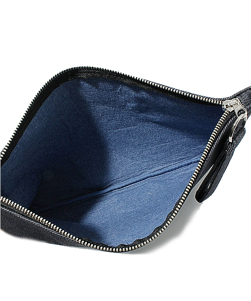 WHO'S WHO gallery（フーズフーギャラリー）の「テキスタイルクラッチ（クラッチバッグ・メンズ・ベージュ/チャコールグレー/グレー/ブルー/ネイビー/ダークブルー/ブルー系その他・FREE）」の11枚目の写真