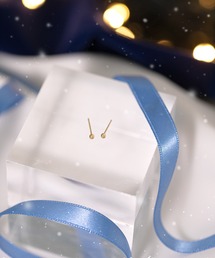 ESTELLE（エステール）の「K18 イエローゴールド ピアス （2mm） ESTELLE/エステール（ピアス（両耳用）・レディース）」