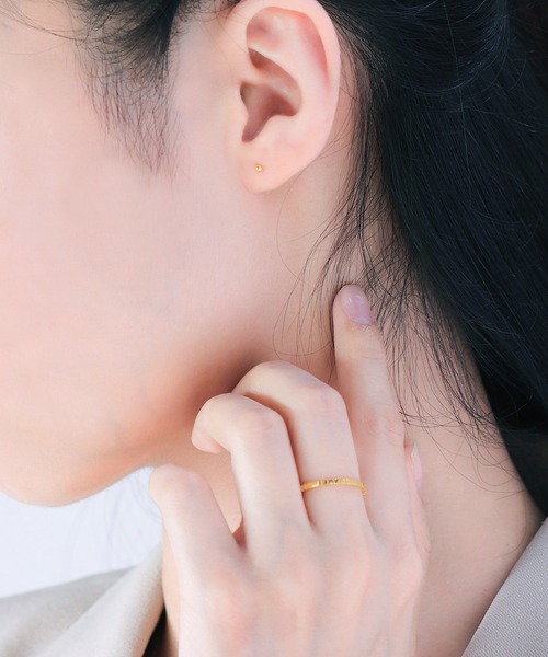 ESTELLE(エステール)の「K18 イエローゴールド ピアス (2mm) ESTELLE/エステール(ピアス(両耳用)・レディース・イエローゴールド・-)」の15枚目の写真