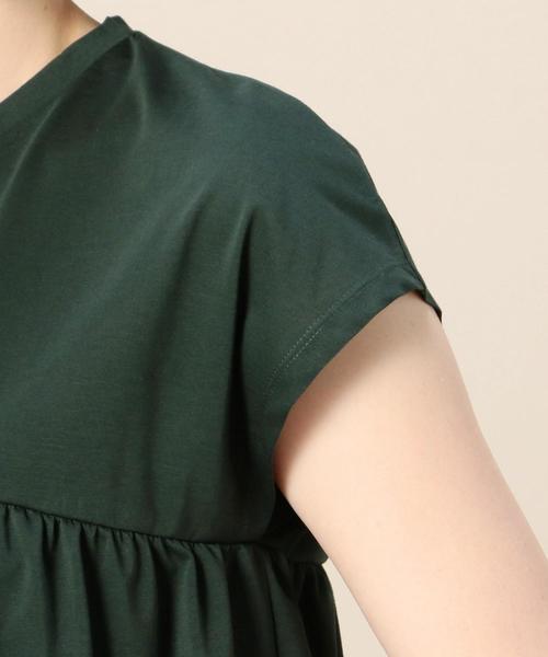 BEAUTY&YOUTH UNITED ARROWS（ビューティーアンドユースユナイテッドアローズ）の「BY ティアードフレンチスリーブカットソー о（Tシャツ/カットソー・レディース・ブラック/ホワイト/ダークグリーン・FREE）」の16枚目の写真