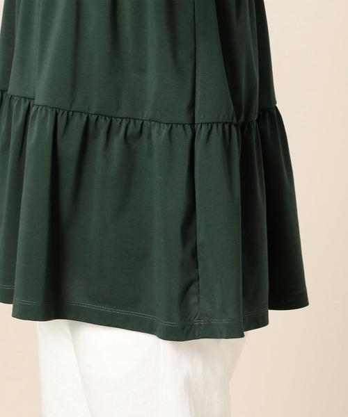 BEAUTY&YOUTH UNITED ARROWS（ビューティーアンドユースユナイテッドアローズ）の「BY ティアードフレンチスリーブカットソー о（Tシャツ/カットソー・レディース・ブラック/ホワイト/ダークグリーン・FREE）」の14枚目の写真