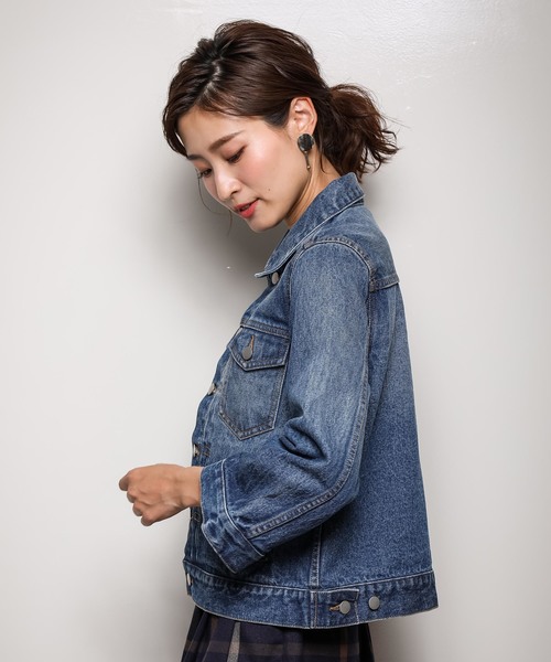 STUDIOUS（ステュディオス）の「【CYAN】AラインGジャン（デニム