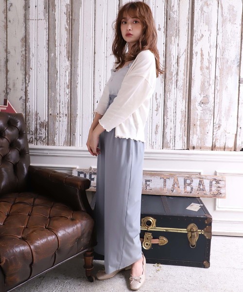 one after another NICE CLAUP（ワンアフターアナザーナイスクラップ）の「シャーリングサス付き パンツ（その他パンツ・レディース・ブラック/ネイビー/サックスブルー/グレー系その他/チェック・FREE）」の8枚目の写真