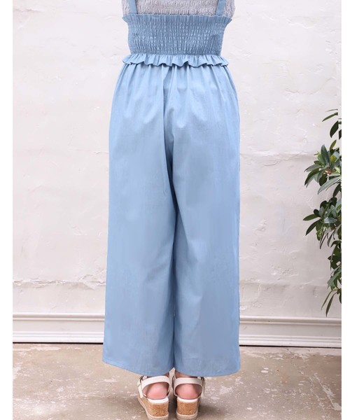 one after another NICE CLAUP（ワンアフターアナザーナイスクラップ）の「シャーリングサス付き パンツ（その他パンツ・レディース・ブラック/ネイビー/サックスブルー/グレー系その他/チェック・FREE）」の14枚目の写真