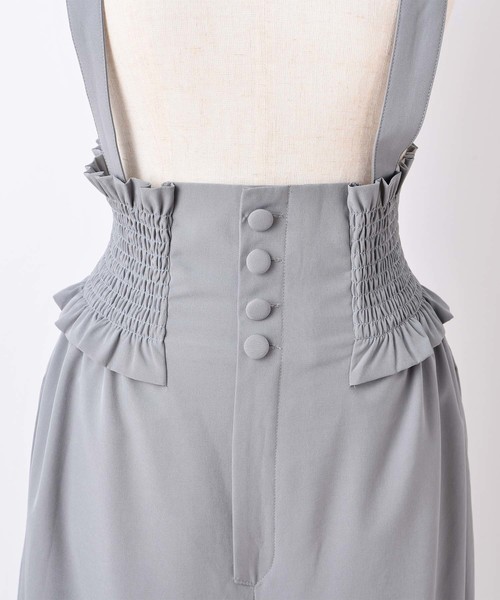 one after another NICE CLAUP（ワンアフターアナザーナイスクラップ）の「シャーリングサス付き パンツ（その他パンツ・レディース・ブラック/ネイビー/サックスブルー/グレー系その他/チェック・FREE）」の21枚目の写真