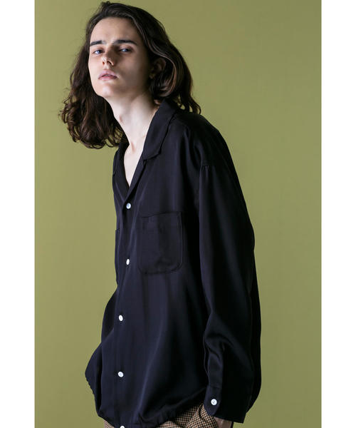 MONKEY TIME（モンキータイム）の「＜monkey time＞ RAYON TWILL OPEN SHIRT/シャツ ◆（シャツ/ブラウス・メンズ・ブラック/ダークグリーン/ライトグレー・LARGE/MEDIUM/SMALL/X-LARGE）」の11枚目の写真