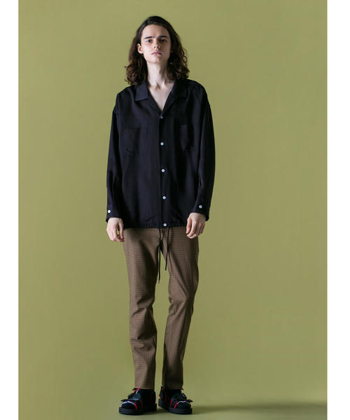 MONKEY TIME（モンキータイム）の「＜monkey time＞ RAYON TWILL OPEN SHIRT/シャツ ◆（シャツ/ブラウス・メンズ・ブラック/ダークグリーン/ライトグレー・LARGE/MEDIUM/SMALL/X-LARGE）」の8枚目の写真