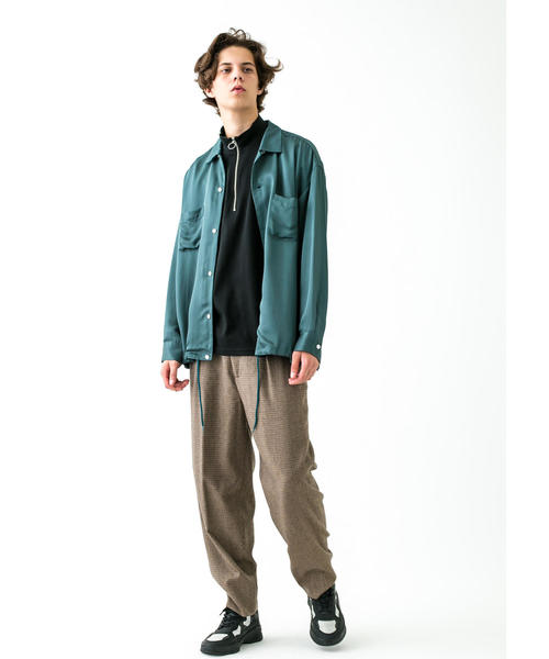 MONKEY TIME（モンキータイム）の「＜monkey time＞ RAYON TWILL OPEN SHIRT/シャツ ◆（シャツ/ブラウス・メンズ・ブラック/ダークグリーン/ライトグレー・LARGE/MEDIUM/SMALL/X-LARGE）」の12枚目の写真