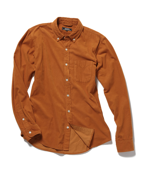 BEAMS（ビームス）の「□BEAMS / コーデュロイ ガーメントダイ ボタンダウンシャツ（シャツ/ブラウス・メンズ・ホワイト/オレンジ/ブルー/ネイビー・SMALL/MEDIUM/LARGE/X-LARGE）」の4枚目の写真