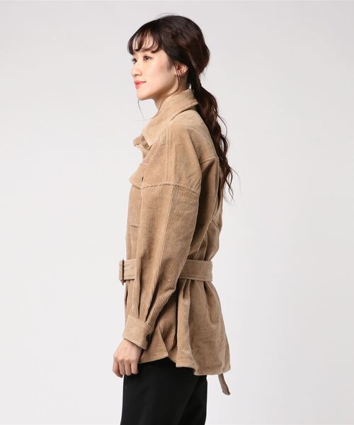 cepo（セポ）の「ミリタリーオーバーシャツ（シャツ/ブラウス・レディース・ダークブラウン/ベージュ/カーキ/ブラウン・M）」の6枚目の写真