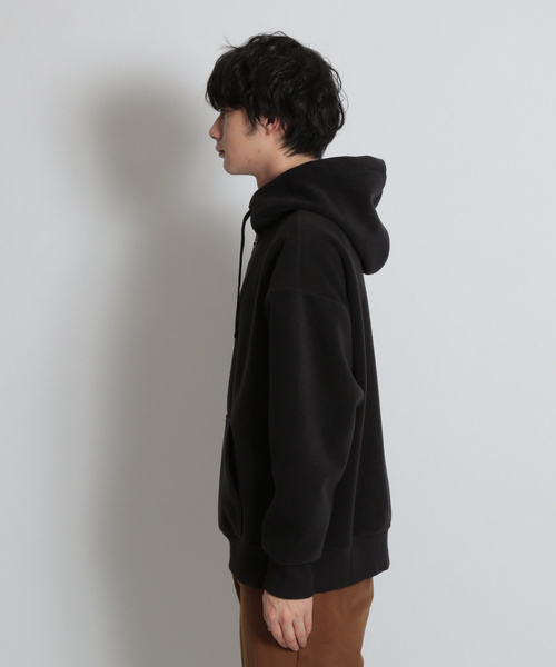 niko and...(ニコアンド)の「フリースハーフジップパーカー(パーカー・メンズ・ブラック/ベージュ/オレンジ/チャコール・MEDIUM/LARGE)」の5枚目の写真