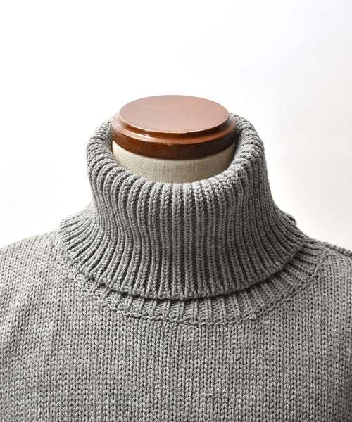 MinoriTY（マイノリティ）の「オーバーサイズ袖切り替えタートルネックニット（ニット/セーター・メンズ・グレー/ブラック/グリーン/テラコッタ・M/L）」の17枚目の写真