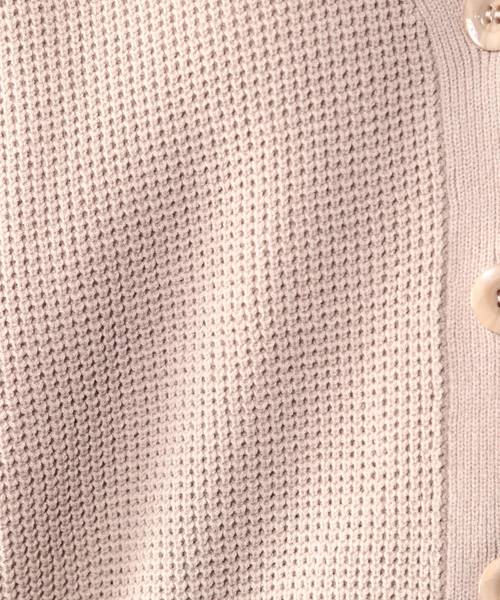 PAGEBOY(ページボーイ)の「ワッフルショートカーディガン(カーディガン/ボレロ・レディース・オフホワイト/ブラック/ベージュ/ライム・FREE)」の7枚目の写真