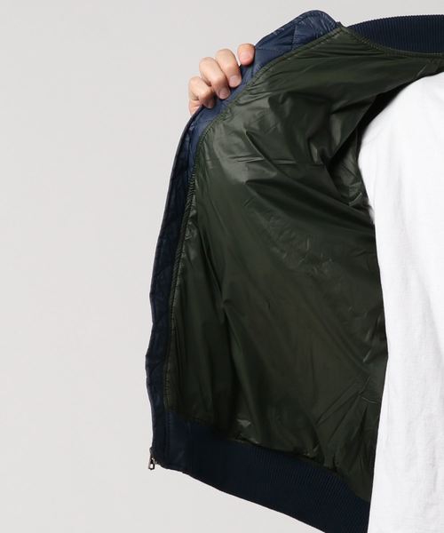 GAP（ギャップ）の「キルティング ボンバージャケット（ブルゾン・メンズ・カーキ/ブルー系その他・S/M/L/XL/XS）」の4枚目の写真