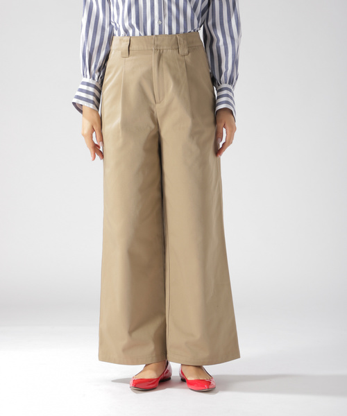 ベイフロー ディッキーズ コラボ ワイドパンツ ベージュ S 新品 Dickies（ディッキーズ）の「【Dickies(ディッキーズ)】BAYFLOW