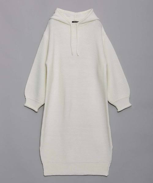 As Know As Pinky アズノゥアズピンキー の たぷりフードニットワンピ ワンピース ワンピース Wear