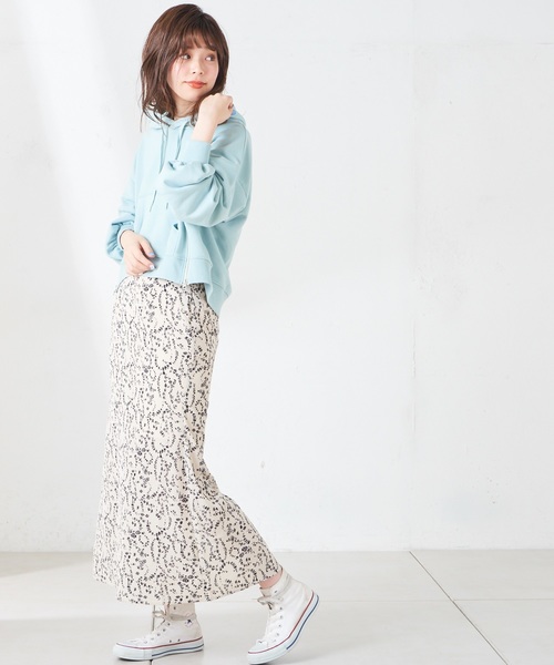 natural couture（ナチュラルクチュール）の「小花柄マーメイドフレアスカート（スカート・レディース・ブラック/ベージュ/グリーン/イエロー/クリーム/ラベンダー/ブラック系その他・FREE）」の16枚目の写真