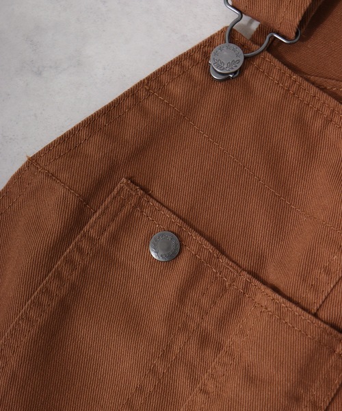 FREE GATE（フリーゲート）の「FREE GATE ワイドシルエット スラブデニム/カツラギ  オーバーオール サロペット（サロペット/オーバーオール・メンズ・ブルー/ダークインディゴブルー/ブラウン/アイボリー/ブラック/ストライプ・S/M/L/XL/XS/LL/SS）」の9枚目の写真