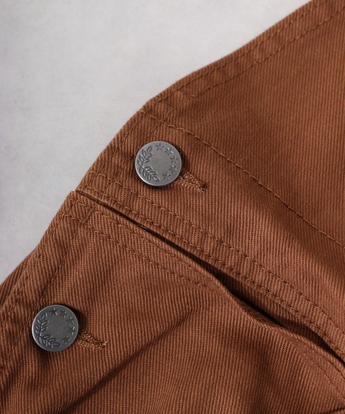 FREE GATE（フリーゲート）の「FREE GATE ワイドシルエット スラブデニム/カツラギ  オーバーオール サロペット（サロペット/オーバーオール・メンズ・ブルー/ダークインディゴブルー/ブラウン/アイボリー/ブラック/ストライプ・S/M/L/XL/XS/LL/SS）」の12枚目の写真