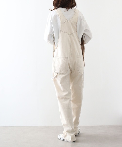 FREE GATE（フリーゲート）の「FREE GATE ワイドシルエット スラブデニム/カツラギ  オーバーオール サロペット（サロペット/オーバーオール・メンズ・ブルー/ダークインディゴブルー/ブラウン/アイボリー/ブラック/ストライプ・S/M/L/XL/XS/LL/SS）」の22枚目の写真