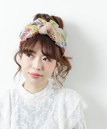 カシラ　CA4LA   ヘアバンド　リボン　レース 楽天市場】【CA4LA カシラ】NATASHA 4 (L.BEIGE)/ 付けやすい
