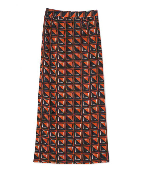 N.（N. Natural Beauty Basic）（エヌエヌナチュラルビューティーベーシック）の「アフリカンプリントタイトマキシスカート（スカート・レディース・ブルー系その他/オレンジ系その他・MEDIUM）」の13枚目の写真