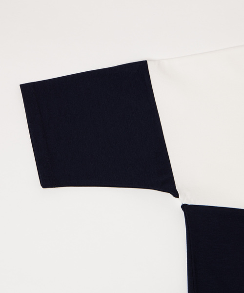 WEGO（ウィゴー）の「WEGO/ドルマンビッグシルエットスリーブハーフジップ7分袖プルオーバー（Tシャツ/カットソー・メンズ・ベージュ/ネイビー・MEDIUM/LARGE）」の17枚目の写真