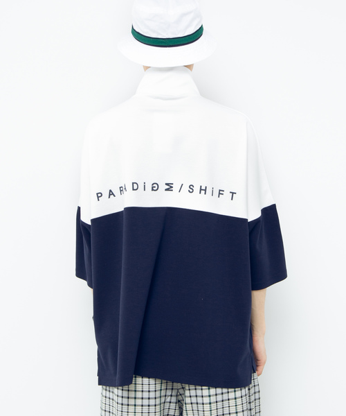 WEGO（ウィゴー）の「WEGO/ドルマンビッグシルエットスリーブハーフジップ7分袖プルオーバー（Tシャツ/カットソー・メンズ・ベージュ/ネイビー・MEDIUM/LARGE）」の21枚目の写真