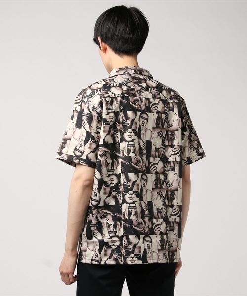 ８(eight)（エイト）の「フォト オープンシャツ 半袖シャツ（シャツ/ブラウス・メンズ・ブラック/ベージュ系その他・MEDIUM/LARGE/X-LARGE）」の4枚目の写真