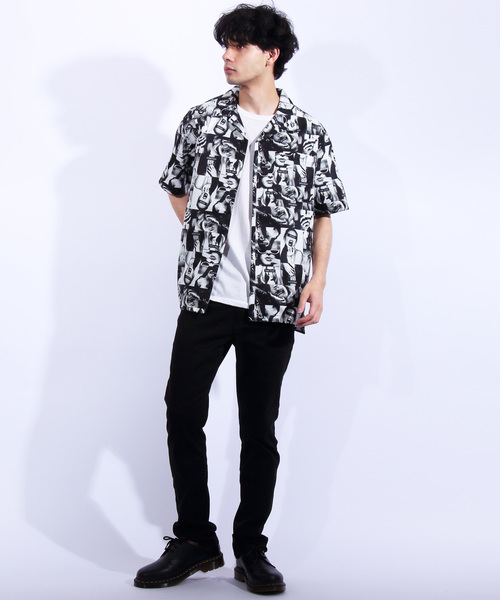 ８(eight)（エイト）の「フォト オープンシャツ 半袖シャツ（シャツ/ブラウス・メンズ・ブラック/ベージュ系その他・MEDIUM/LARGE/X-LARGE）」の19枚目の写真