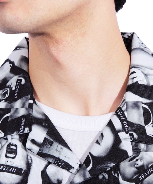 ８(eight)（エイト）の「フォト オープンシャツ 半袖シャツ（シャツ/ブラウス・メンズ・ブラック/ベージュ系その他・MEDIUM/LARGE/X-LARGE）」の11枚目の写真