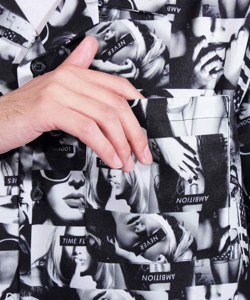 ８(eight)（エイト）の「フォト オープンシャツ 半袖シャツ（シャツ/ブラウス・メンズ・ブラック/ベージュ系その他・MEDIUM/LARGE/X-LARGE）」の17枚目の写真