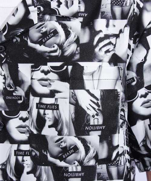 ８(eight)（エイト）の「フォト オープンシャツ 半袖シャツ（シャツ/ブラウス・メンズ・ブラック/ベージュ系その他・MEDIUM/LARGE/X-LARGE）」の9枚目の写真