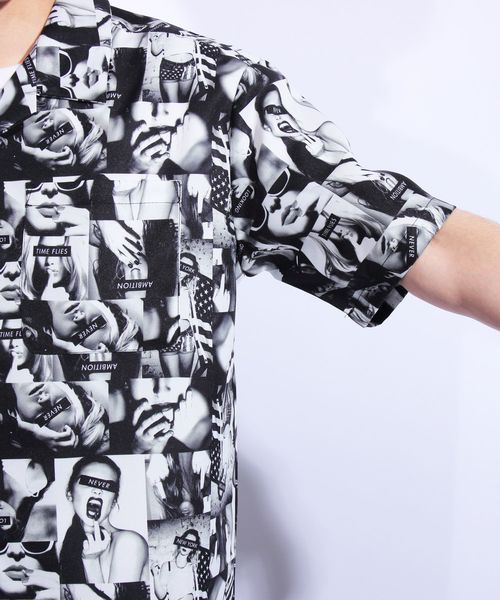 ８(eight)（エイト）の「フォト オープンシャツ 半袖シャツ（シャツ/ブラウス・メンズ・ブラック/ベージュ系その他・MEDIUM/LARGE/X-LARGE）」の21枚目の写真