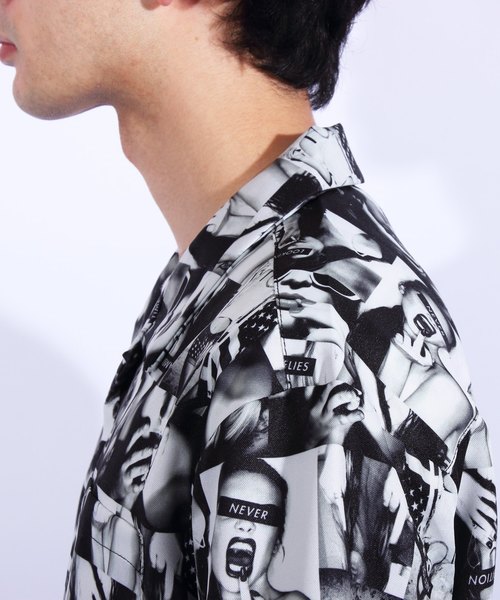 ８(eight)（エイト）の「フォト オープンシャツ 半袖シャツ（シャツ/ブラウス・メンズ・ブラック/ベージュ系その他・MEDIUM/LARGE/X-LARGE）」の18枚目の写真