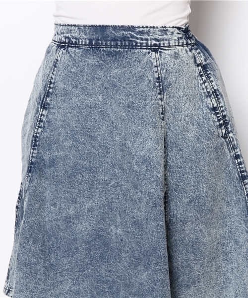 WEGO（ウィゴー）の「WEGO/デニムミドルフレアスカート（デニムスカート・レディース・ブルー系その他/インディゴブルー/ホワイト・FREE）」の9枚目の写真