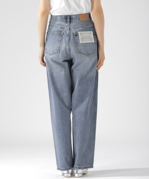 BAYFLOW（ベイフロー）の「ルーズストレートデニム 19AW（デニムパンツ・レディース・オフホワイト/ネイビー/ブラック/ブルー・MEDIUM/LARGE/SMALL）」の14枚目の写真