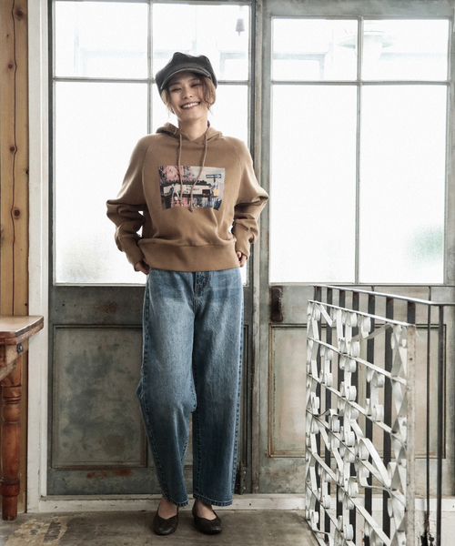 BAYFLOW（ベイフロー）の「ルーズストレートデニム 19AW（デニムパンツ・レディース・オフホワイト/ネイビー/ブラック/ブルー・MEDIUM/LARGE/SMALL）」の22枚目の写真