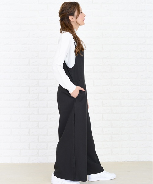 セール】2WAYゆったりワイドパンツサロペット オールインワン