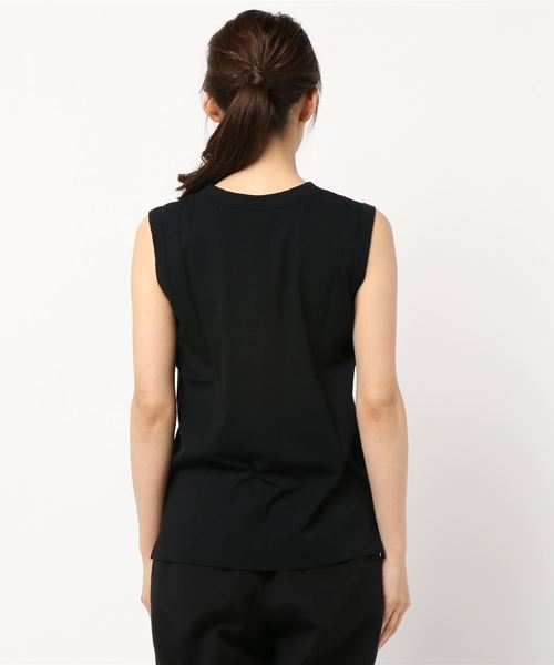 SLOBE IENA（スローブイエナ）の「ORCIVAL JERSEY ノースリーブTシャツ◆（Tシャツ/カットソー・レディース・ホワイト/ライトグレー/ブラック/ベージュ/レンガ/スカイブルー・FREE）」の8枚目の写真