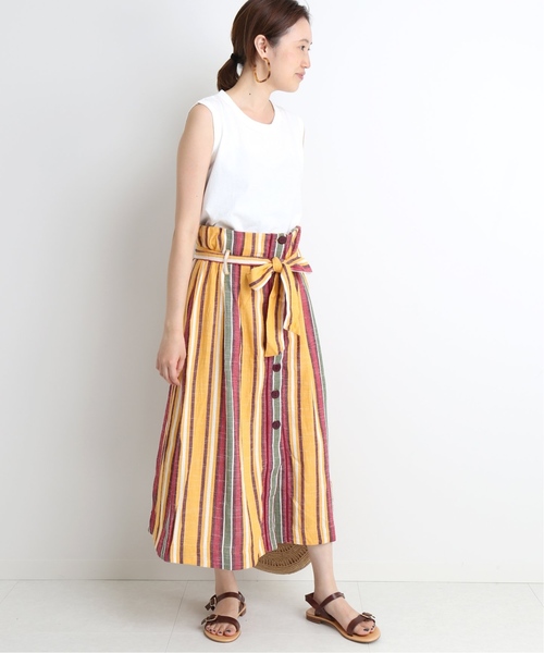 SLOBE IENA（スローブイエナ）の「ORCIVAL JERSEY ノースリーブTシャツ◆（Tシャツ/カットソー・レディース・ホワイト/ライトグレー/ブラック/ベージュ/レンガ/スカイブルー・FREE）」の11枚目の写真