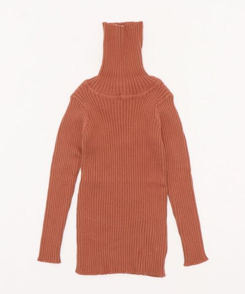 nino（ニノ）の「[80-135]リブタートル シーズンCOLOR（Tシャツ/カットソー・キッズ・パープル/ピンク/マスタード/レッド/ベージュ/ベビーピンク/ネイビー・XS/S/M/L）」の2枚目の写真